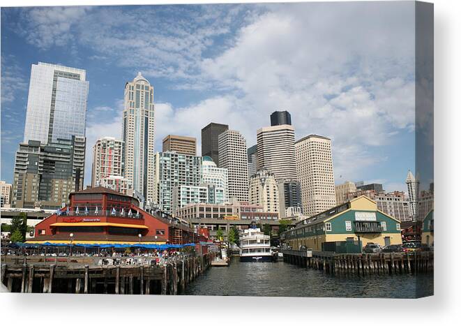 City Canvas Print featuring the photograph City of Seattle by Keri Thibeau