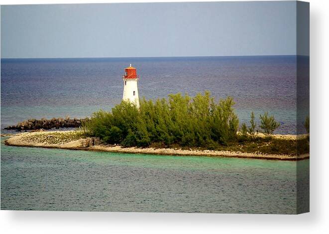 Light House Canvas Print featuring the photograph The Light House by Paulette Thomas
