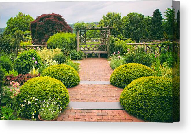 Wave Hill Canvas Print featuring the photograph Glorious Garden #1 by Jessica Jenney