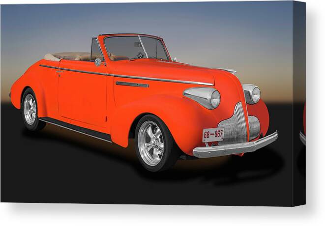 Frank J Benz Canvas Print featuring the photograph 1939 Buick Century Convertible - 1939buickcenturycv173374 by Frank J Benz