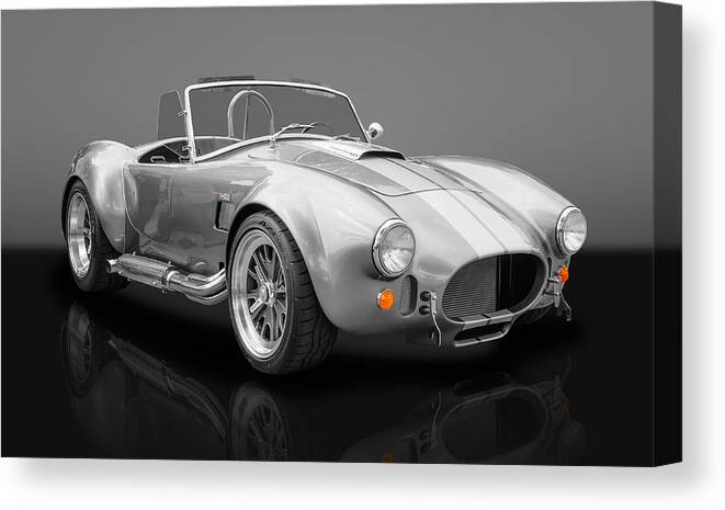 Frank J Benz Canvas Print featuring the photograph 1965 Shelby Cobra - 427 Ford Power by Frank J Benz