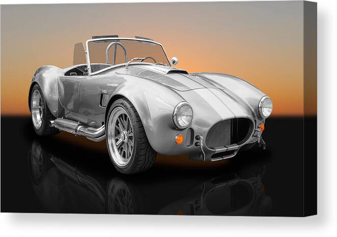 Frank J Benz Canvas Print featuring the photograph 1965 Shelby Cobra 427 by Frank J Benz