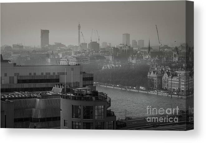London Canvas Print featuring the photograph A View of London by Perry Rodriguez