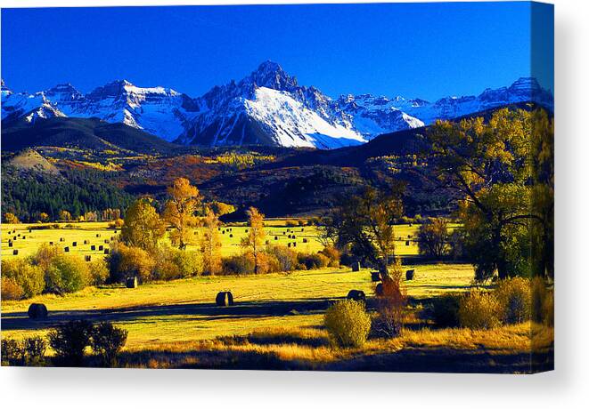 Colorado Landscape Canvas Print featuring the photograph Autumn Afternoon by Frank Houck