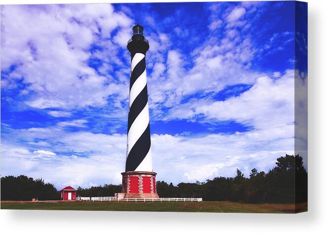 Cape Hatteras Light Canvas Print featuring the photograph Cape Hatteras Light by Mountain Dreams