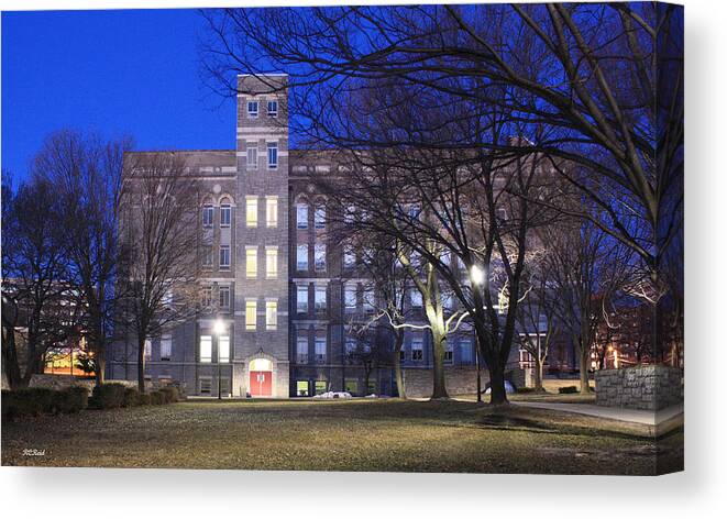 Cardinal Canvas Print featuring the photograph Cardinal Gibbons School - Dedicated to Academic Excellence by Ronald Reid