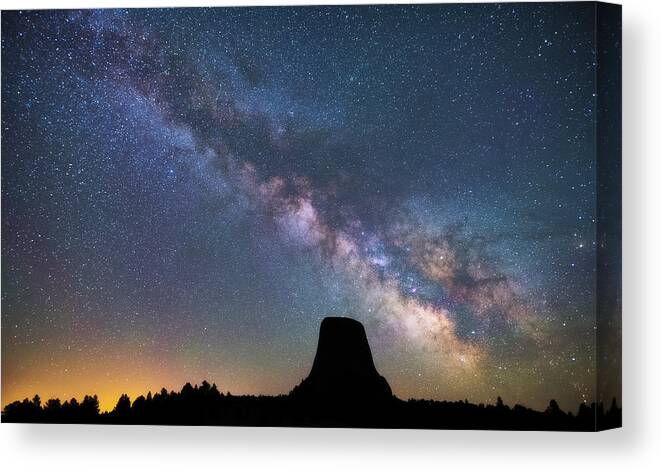Devils Tower Canvas Print featuring the photograph Devils Watch by Darren White