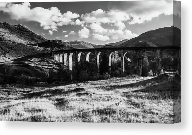 Glenfinnan Canvas Print featuring the photograph Glenfinnan Viaduct, Scotland by Mountain Dreams