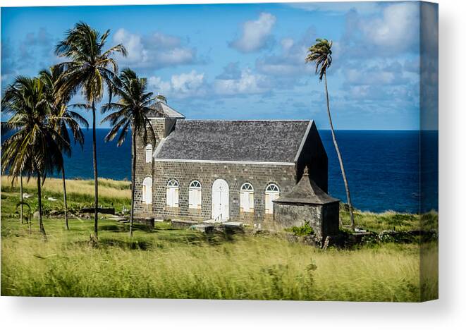 Saint Kitts Canvas Print featuring the photograph HARBOR of PEACE by Karen Wiles