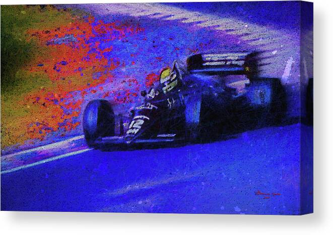 Race Canvas Print featuring the mixed media John Player Special by Marvin Spates
