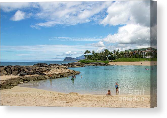Man Made Disney Aluani Oahu Ocean Canvas Print featuring the photograph Lagoon by Shawn MacMeekin