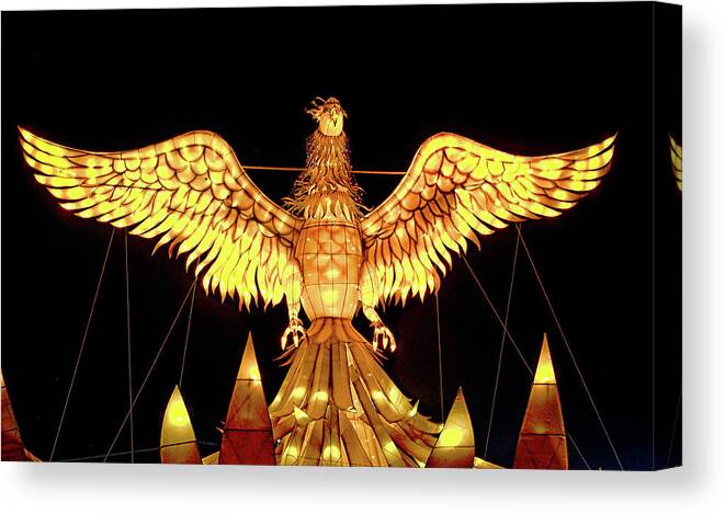 Lights Of The World Canvas Print featuring the photograph Lights of the World Phoenix by C H Apperson