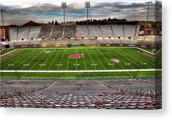 Washington State University Canvas Print featuring the photograph Martin Stadium the Home of Cougar Football by David Patterson