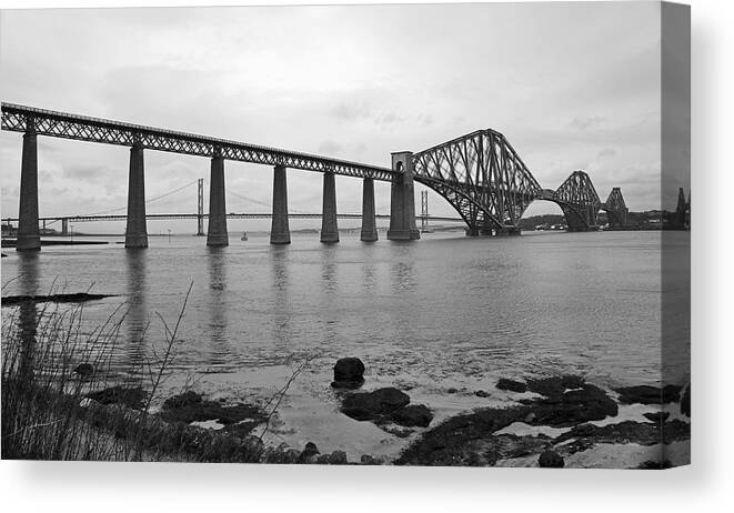 Firth Of Forth Canvas Print featuring the photograph Nostalgia III by Elena Perelman