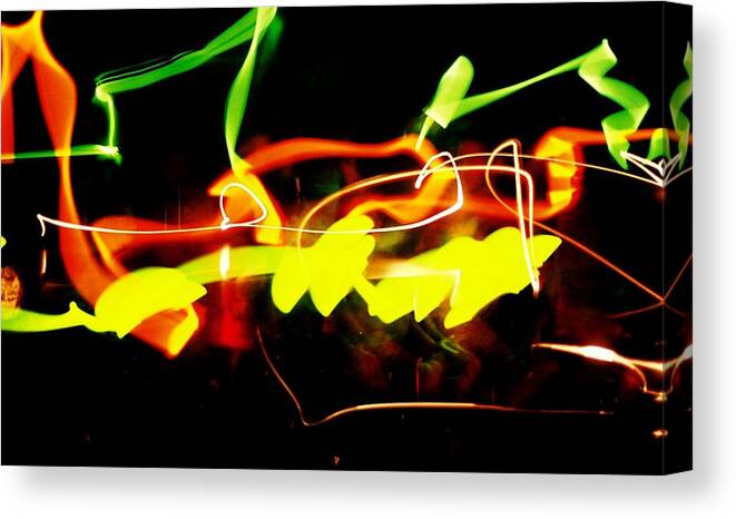 Abstract Canvas Print featuring the photograph Photo Fun Two by Ronald Walker