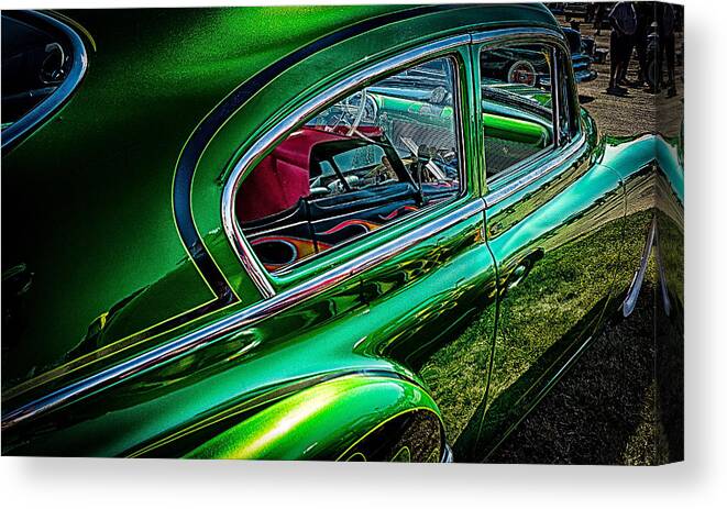Jay Stockhaus Canvas Print featuring the photograph Reflections in Green by Jay Stockhaus