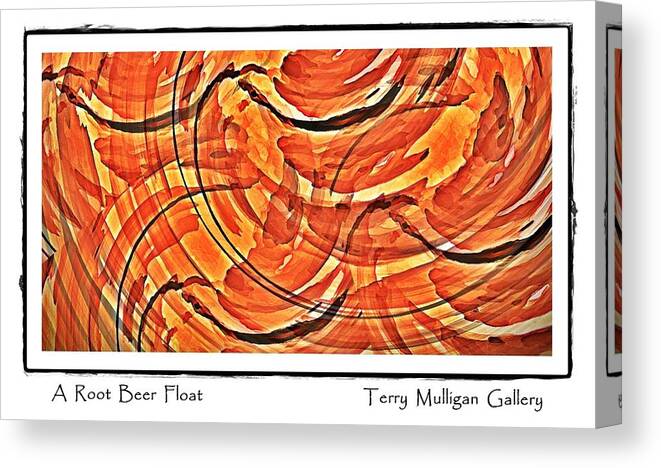 Root Canvas Print featuring the digital art Root Beer Float by Terry Mulligan