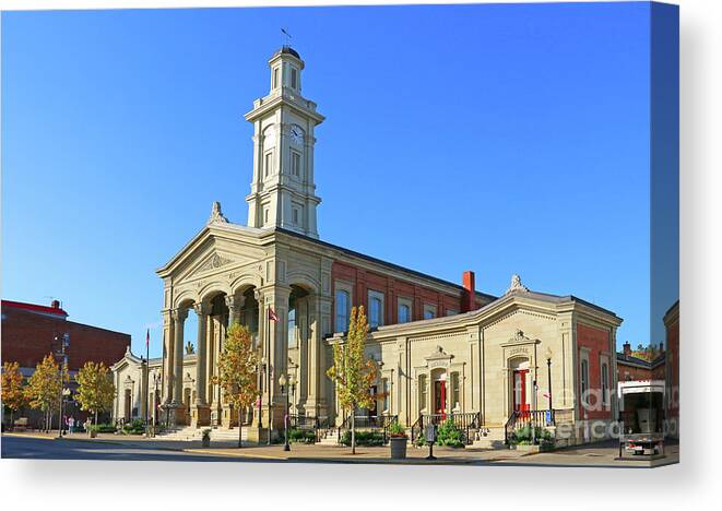 Ross County Courthouse Canvas Print featuring the photograph Ross County Courthouse in Chillicothe Ohio 5701 by Jack Schultz