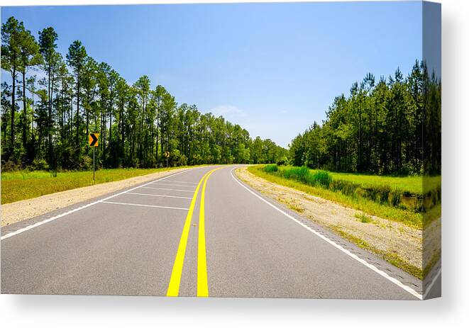 Alabama Canvas Print featuring the photograph Rural Highway by Raul Rodriguez