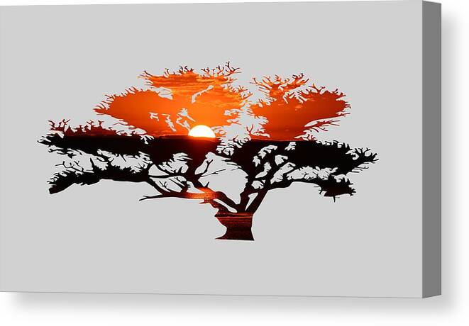 Tree Canvas Print featuring the photograph Sunrise Tree by Whispering Peaks Photography