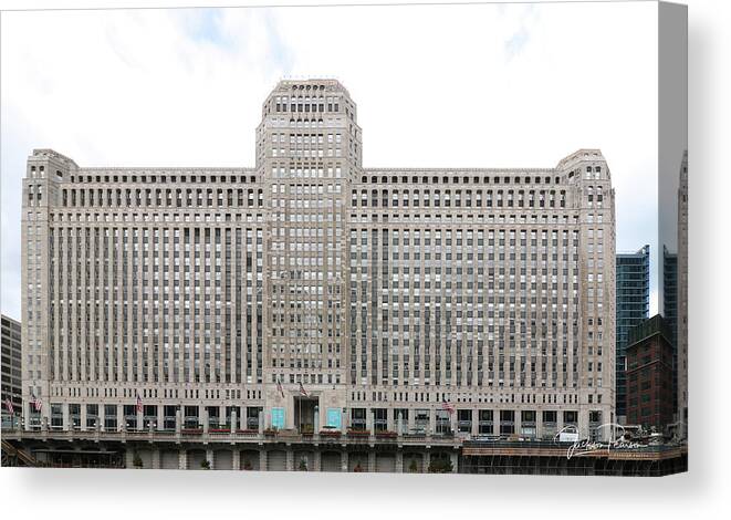 The Merchandise Mart Canvas Print featuring the photograph The Merchandise Mart by Jackson Pearson
