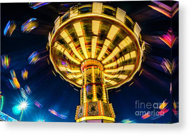 Rides Canvas Print featuring the photograph The Wheel by David Smith