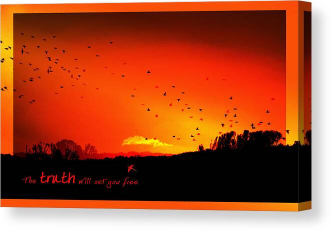 Landscape Canvas Print featuring the photograph Truth by Holly Kempe