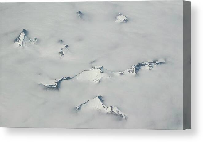 Mountain Canvas Print featuring the photograph Upward Bound by Pekka Sammallahti