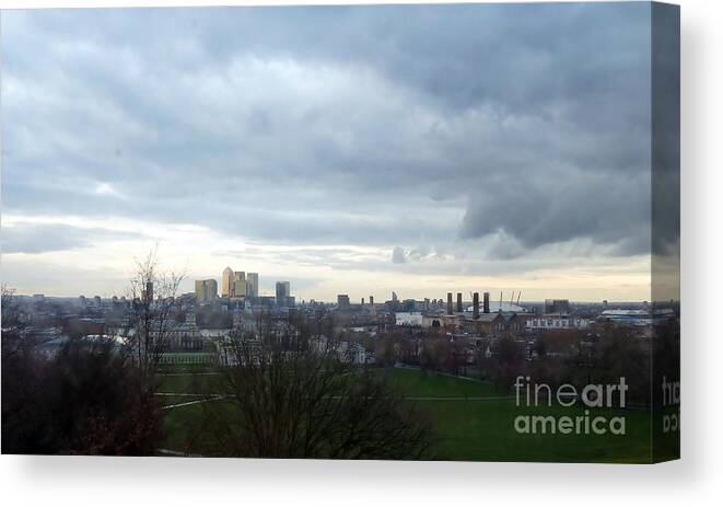 Photography Canvas Print featuring the photograph View from Greenwich 5 by Francesca Mackenney
