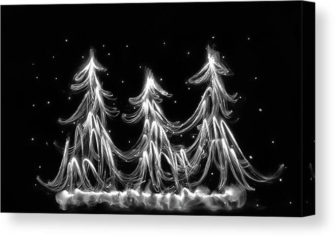 Christmas Card Canvas Print featuring the photograph White Christmas by Marnie Patchett