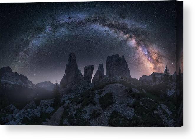 Milkyway Canvas Print featuring the photograph Art Of Night II by Carlos F. Turienzo