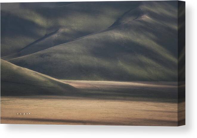 Soft Canvas Print featuring the photograph Bucolic Landscape by Roberto Marchegiani