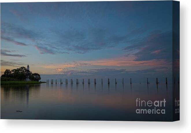 Sunrises Canvas Print featuring the photograph Epic Lighthouse Sunrise by DB Hayes