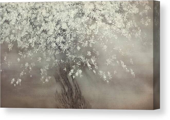 Magnolia Canvas Print featuring the photograph Stars Of Spring by Nel Talen