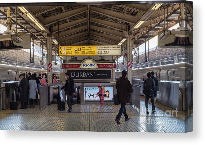 Tokyo Canvas Print featuring the photograph Tokyo to Kyoto Bullet Train, Japan 2 by Perry Rodriguez