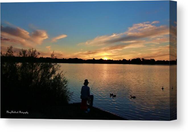 Landscape Canvas Print featuring the photograph A fisherman's Dream by Mary Walchuck