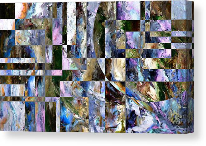 Abstract Canvas Print featuring the painting Abstract Forest by Curtiss Shaffer