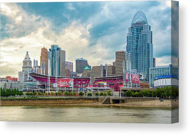 Great American Ballpark, Cincinnati, Ohio, USA Canva - Canvas Wall Art