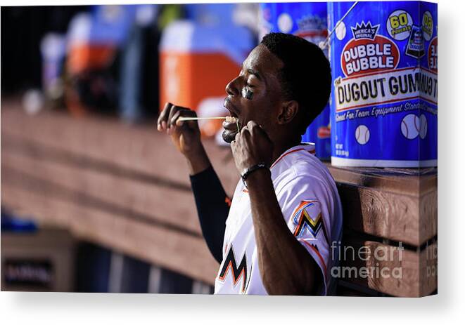 People Canvas Print featuring the photograph Dee Gordon by Rob Foldy