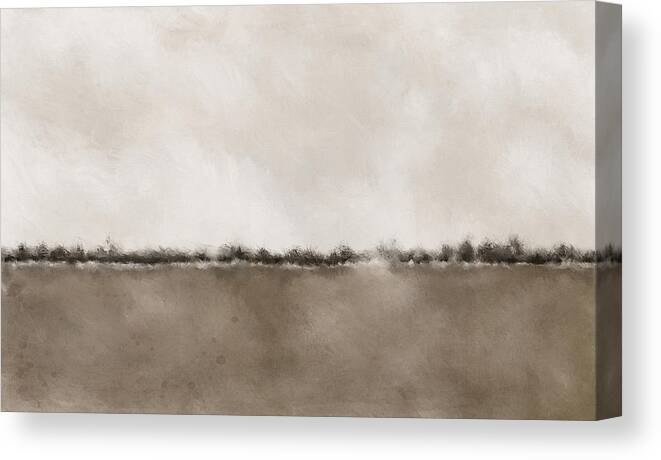 Abstract Landscape Canvas Print featuring the digital art Further Away Than You Think by Shawn Conn