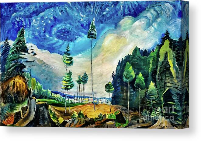 Loggers Culls Canvas Print featuring the painting Loggers Culls by Emily Carr 1935 by Emily Carr
