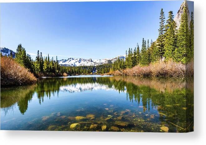 California Canvas Print featuring the photograph Mammoth Lakes, California by Sandra Foyt