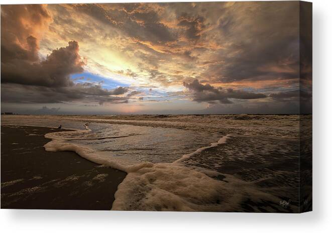 Dock Canvas Print featuring the photograph Morning Surf by Everet Regal