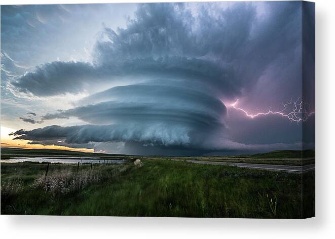 Supercell Canvas Print featuring the photograph Mothership by Marcus Hustedde