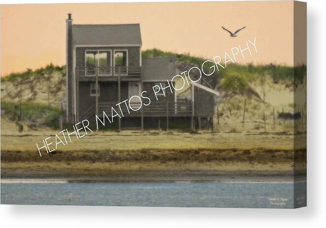 Plymouth Canvas Print featuring the photograph Plymouth Summer House by Heather M Photography
