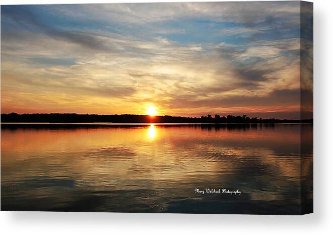 Sunset Canvas Print featuring the photograph Sweet Dreams Sunset by Mary Walchuck