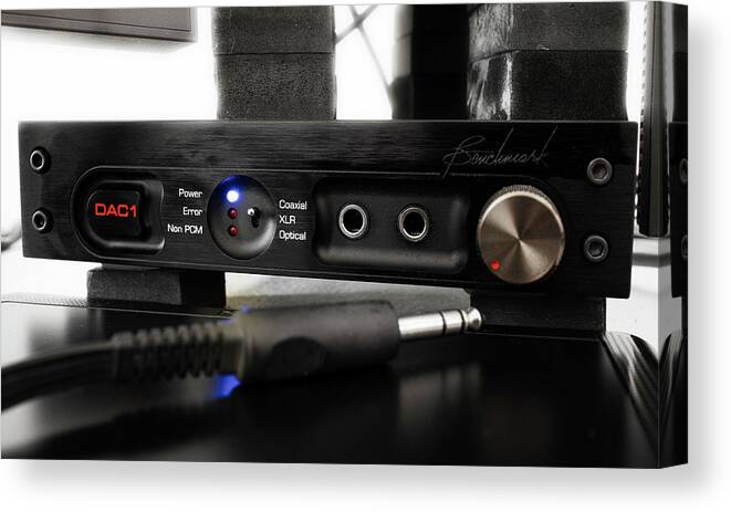 Benchmark Canvas Print featuring the photograph The Benchmark DAC1 by Micah Offman
