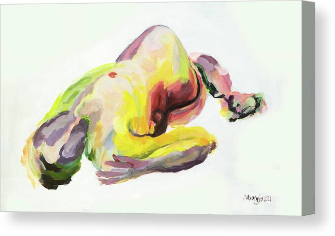 #woman Canvas Print featuring the painting Woman 5 by Veronica Huacuja