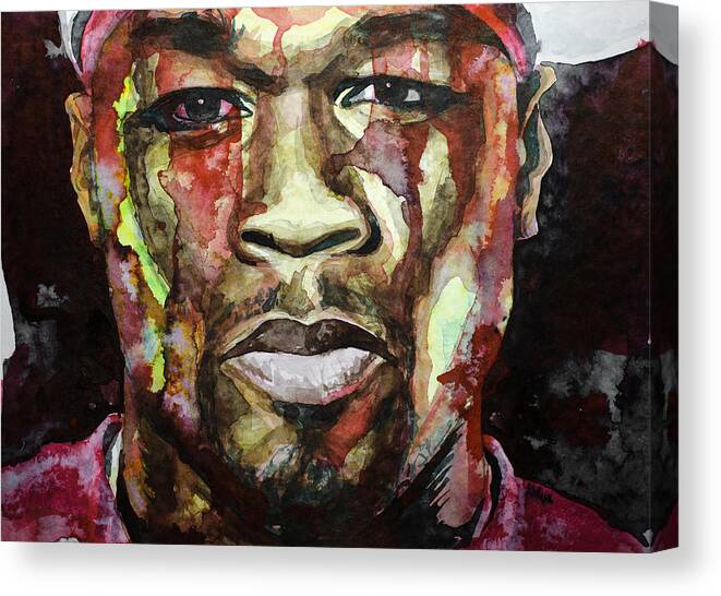 Rap Canvas Print featuring the painting Get Rich or Die Tryin' #2 by Laur Iduc