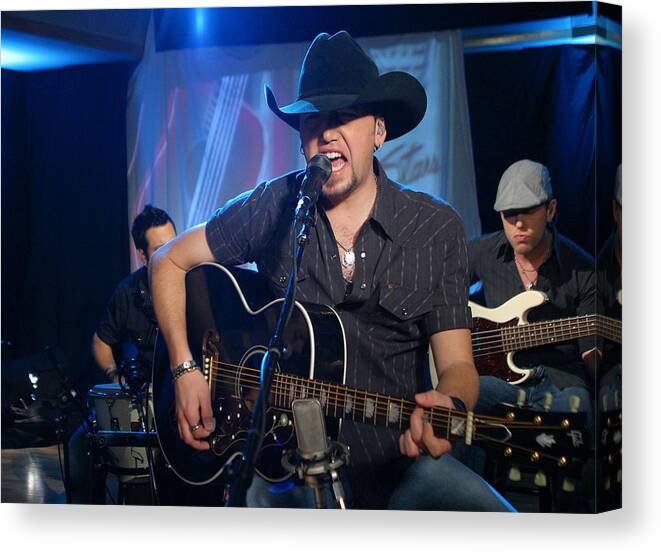 Country Music Art Canvas Print featuring the photograph Jason Aldean #1 by Don Olea